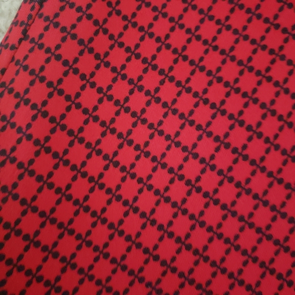 Red/Navy Blue Pencil Skirt - Picture 2 of 4